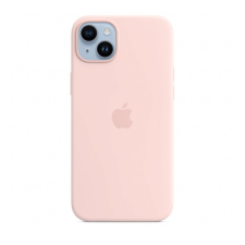 Apple iPhone 14 Plus MagSafe-rögzítésű szilikon tok, Krétarózsaszín tok és táska