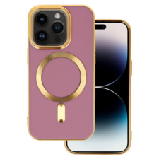 Apple iPhone 14 Pro Max, Szilikon tok, MagSafe, lila tok és táska