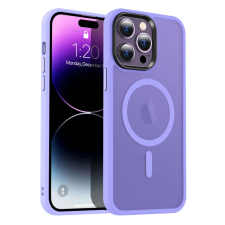 Apple iPhone 14 Pro Max tok, MagSafe-kompatibilis áttetsző matt világoslila tok és táska