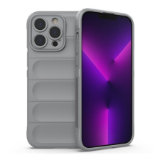  Apple iPhone 14 Pro, Szilikon tok, közepesen ütésálló, 3D minta, szürke tok és táska