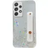 Apple iPhone 14 Pro, Szilikon tok, közepesen ütésálló, kézpánttal, színátmenetes, csillogó minta, Wo