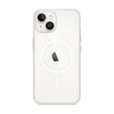 Apple iPhone 14, Szilikon tok, Magsafe kompatibilis, átlátszó, gyári tok és táska
