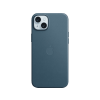 Apple iPhone 15 Plus MagSafe rögzítésű FineWoven szövettok, óceánkék (MT4D3ZM/A)