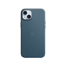 Apple iPhone 15 Plus MagSafe rögzítésű FineWoven szövettok, óceánkék (MT4D3ZM/A) tok és táska