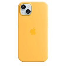 Apple iPhone 15 Plus MagSafe-rögzítésű szilikontok - Sárga (MWNF3ZM/A) tok és táska