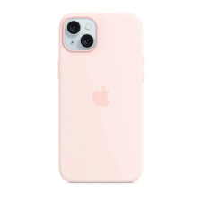 Apple iPhone 15 Plus MagSafe szilikontok, világos rózsaszín tok és táska