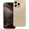  Apple iPhone 15 Plus, Szilikon tok, mikrofiber plüss belső, csillogó hátlap, Metallic Case, arany