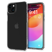 Apple iPhone 15 Plus, Szilikon tok, Spigen Liquid Crystal, átlátszó tok és táska