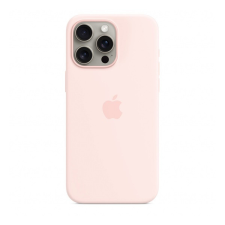 Apple iPhone 15 Pro Max MagSafe szilikon tok, világos rózsaszín tok és táska