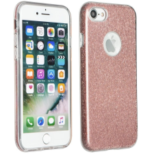 Apple iPhone 15 Pro, Szilikon tok, csillogó, Forcell Shining, vörösarany tok és táska