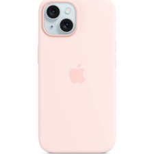 Apple IPHONE 15 SILICONE CASE WITH MAGSAFE - LIGHT PINK (MXPH3ZM/A) tok és táska