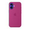 Apple iPhone 16 MagSafe gyári szilikon tok, fukszialila