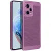  Apple iPhone 16 Plus, Műanyag hátlap védőtok, légáteresztő, lyukacsos minta, Breezy, lila