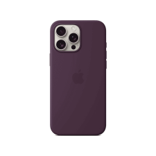 Apple iPhone 16 Pro Max MagSafe-rögzítésű szilikontok, szilva (MYYW3ZM/A) tok és táska