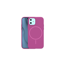 Apple iPhone 16, Szilikon tok, Thin Magsafe, fukszia tok és táska