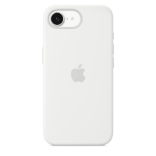 Apple iPhone 16e gyári szilikon tok, fehér tok és táska