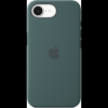 Apple iPhone 16e Szilikon Hátlapvédő Telefontok - Tózöld (MD3X4ZM/A)