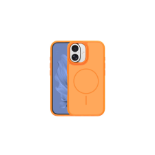 Apple iPhone 17 6,3", Szilikon tok, Thin Magsafe, narancs tok és táska