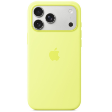 Apple iPhone 17 Pro Max gyári szilikon tok, MagSafe, neonsárga tok és táska