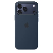Apple iPhone 17 Pro Max, MagSafe, Szilikon, Gyári, Sötétkék, Mobiltelefon tok tok és táska