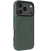  Apple iPhone 17 Pro, Műanyag hátlap védőtok + szilikon keret, közepesen ütésálló, Magsafe kompatibilis, Tactical MagForce Hyperstealth, áttetsző/zöld