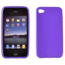 Apple iPhone 4/4S, Szilikon tok, S-Case, lila tok és táska