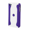 Apple iPhone 4 Twin, Hátlap tok, lila-fehér