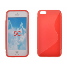 Apple iPhone 5/5S/SE/6C, Szilikon tok, S-Case, piros tok és táska