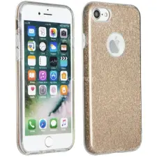  Apple iPhone Air (2025), Szilikon tok, csillogó, Forcell Shining, arany tok és táska