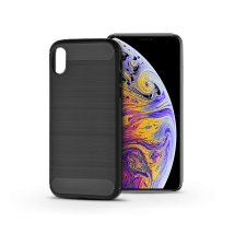 Apple iPhone XS Max szilikon hátlap - Carbon - fekete tok és táska