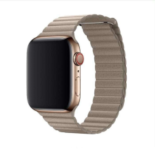 Apple iWatch Devia Elegant Leather Loop 38/40mm óraszíj - Bézs okosóra kellék