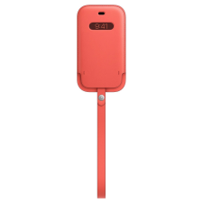 Apple MagSafe rögzítésű bebújtatós bőr tok iPhone 12 Mini pink citrus tok és táska