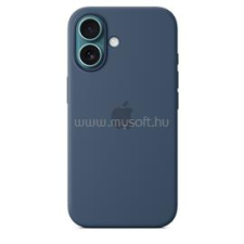 Apple MagSafe rögzítésű iPhone 16 szilikontok (denim) (MYY23ZM/A) tok és táska