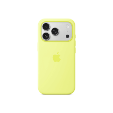 Apple MagSafe-rögzítésű iPhone 17 Pro-szilikontok – neonsárga (MGFF4ZM/A) tok és táska
