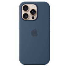Apple MagSafe rögzítésű szilikon tok iPhone 16 Pro denim tok és táska