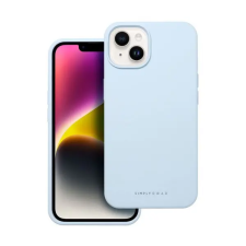 Apple Roar Apple iPhone 14 prémium szilikon tok velúr béléssel, világoskék tok és táska