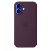 Apple Silicone case with MagSafe for iPhone 16 - plum
