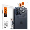 Apple Spigen Glas.tR EZ Fit Optik Pro Apple iPhone 15 Pro/ iPhone 15 Pro Max, Tempered kameravédő fólia, kék titánium (2db)