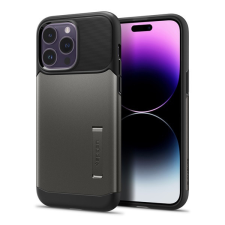 Apple Spigen Slim Armor Apple iPhone 14 Pro Max Black tok, fekete tok és táska