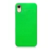 Apple Szilikon telefonvédő (műanyag hátlap, lyukacsos minta) VILÁGOSZÖLD [Apple iPhone XR 6.1] (5996457805334)