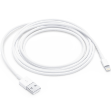 Apple USB töltő- és adatkábel, Lightning, 200 cm, 2400 mA, Apple, fehér, gyári kábel és adapter