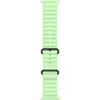 Apple Watch 49 mm Óceán szíj - élénk neonzöld / fekete titán (MGCL4ZM/A)