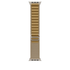 Apple Watch 49mm Loop Tan-Natural Titanium Medium okosóra kellék