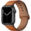  Apple Watch 4-6, SE, SE (2022) (38 / 40 mm) / Watch 7-9 (41 mm), bőr pótszíj, állítható, TP LeatherFit, barna