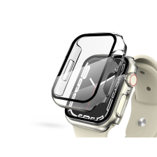  Apple Watch 7/Series 8 (41 mm) védőtok beépített edzett üveggel - DEFENSE 360 - clear (ECO csomagolás) okosóra kellék