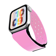  Apple Watch | Lycra, rózsaszín sport szíj | 38, 40, 41mm | Lisbon kollekció okosóra kellék