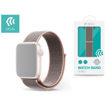  Apple Watch lyukacsos sport szíj - Devia Deluxe Series Sport3 Band - 42/44 mm - pink sand okosóra kellék