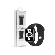  Apple Watch lyukacsos sport szíj - Devia Deluxe Series Sport Band - 38/40/41 mm - fekete okosóra kellék