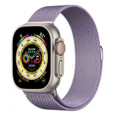 Apple Watch milánói fém óraszíj /levendula/ 44/45/46/49 mm okosóra kellék