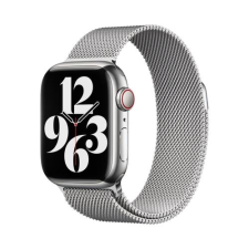  Apple Watch Milánói Szíj - Ezüst, 42/44/45/49 mm okosóra kellék
